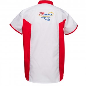 Service Station Store Personnel Unisex SL Work Shirt with Contrast Seaming
