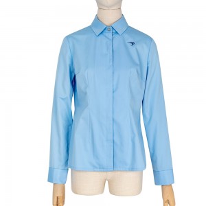 3D Tailored Slim Fit Stretch Office Lady LS Business Shirt