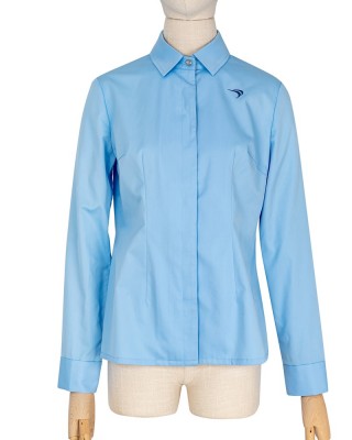 3D Tailored Slim Fit Stretch Office Lady LS Business Shirt