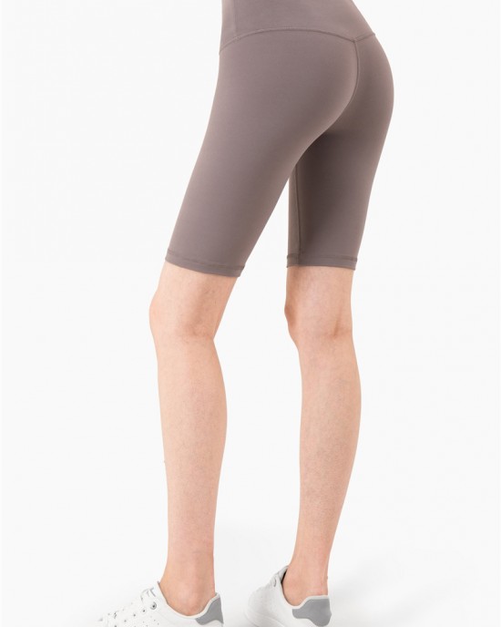 Naked-Feel 5-Inch Yoga Shorts - High Waist Seamless Tummy Control Workout Shorts for Women Naked-Feel 5-Inch Yoga Shorts - High Waist Seamless Tummy Control Workout Shorts for Women