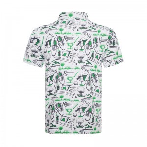 Golf Theme Pattern Stylish SL Men's Golf Polo Shirt