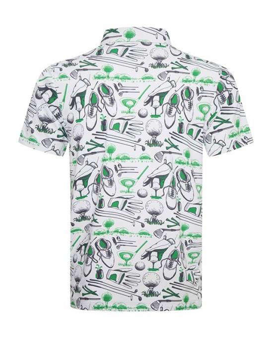 Golf Theme Pattern Stylish SL Men's Golf Polo Shirt Golf Theme Pattern Stylish SL Men's Golf Polo Shirt