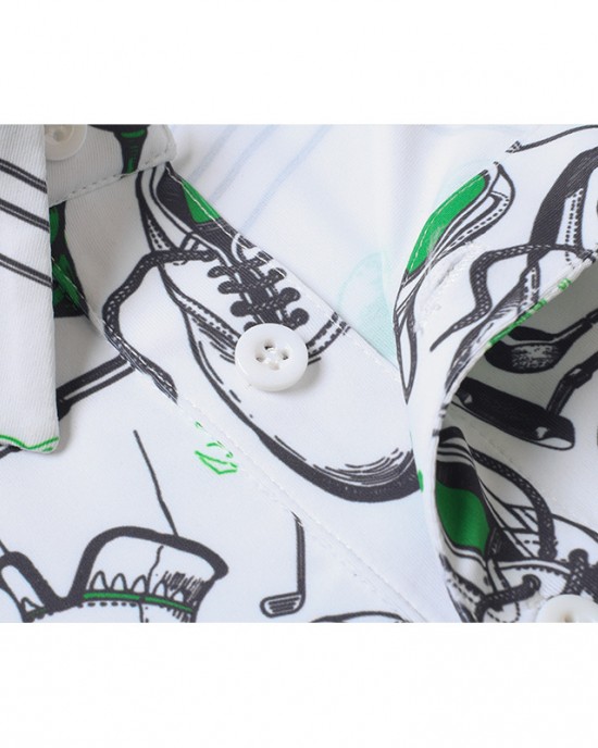 Golf Theme Pattern Stylish SL Men's Golf Polo Shirt Golf Theme Pattern Stylish SL Men's Golf Polo Shirt