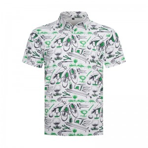 Golf Theme Pattern Stylish SL Men's Golf Polo Shirt