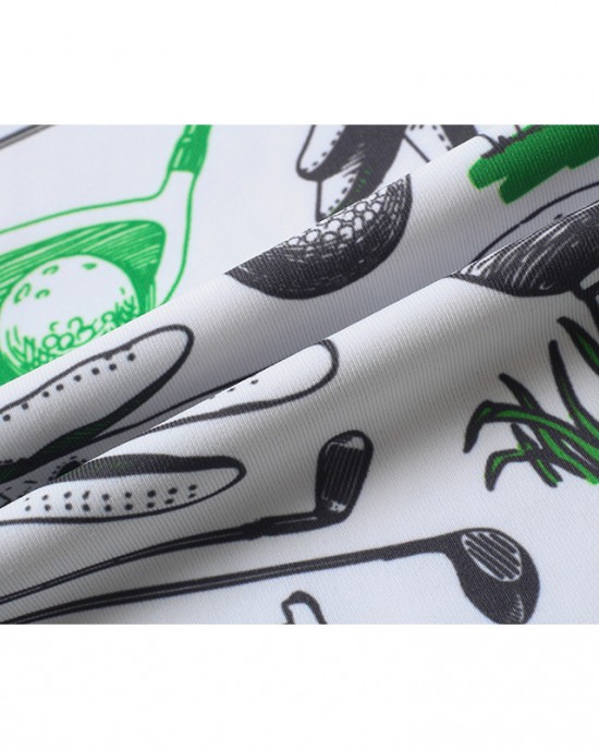 Golf Theme Pattern Stylish SL Men's Golf Polo Shirt Golf Theme Pattern Stylish SL Men's Golf Polo Shirt